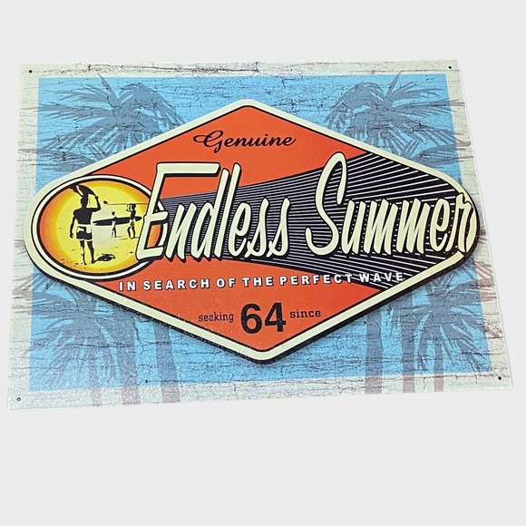 The Endless Summer Retro 60’s Style Surfer Beach House Sign Decor - Picture 13 of 13